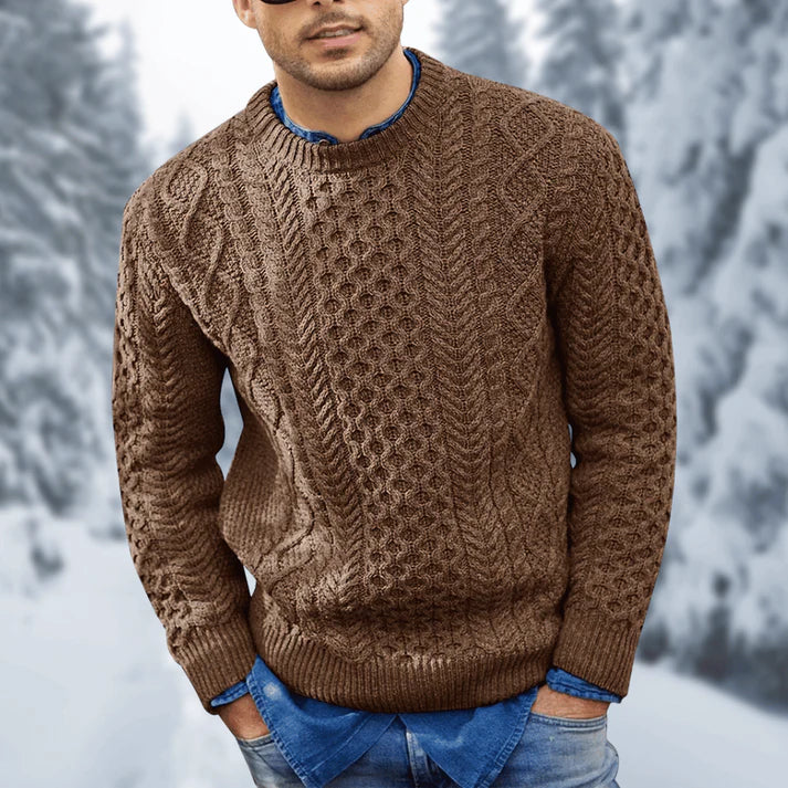 Grayson Men's Sweater – Warm & Stylish Cable-Knit Comfortable Winter Sweater