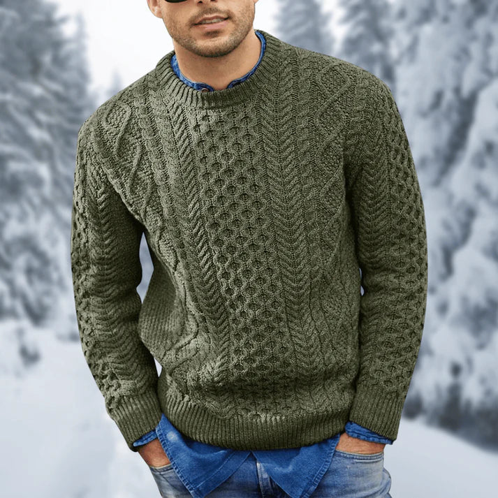 Grayson Men's Sweater – Warm & Stylish Cable-Knit Comfortable Winter Sweater