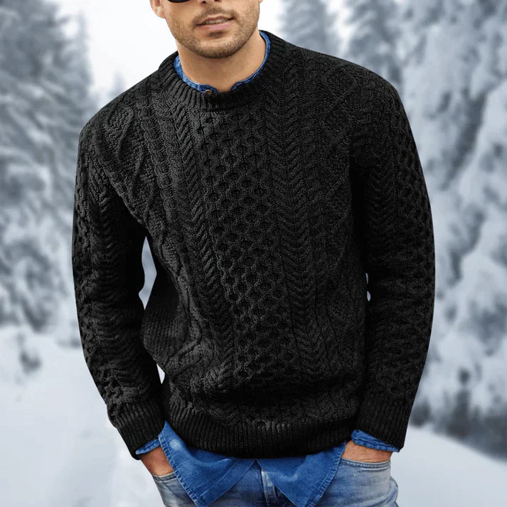 Grayson Men's Sweater – Warm & Stylish Cable-Knit Comfortable Winter Sweater
