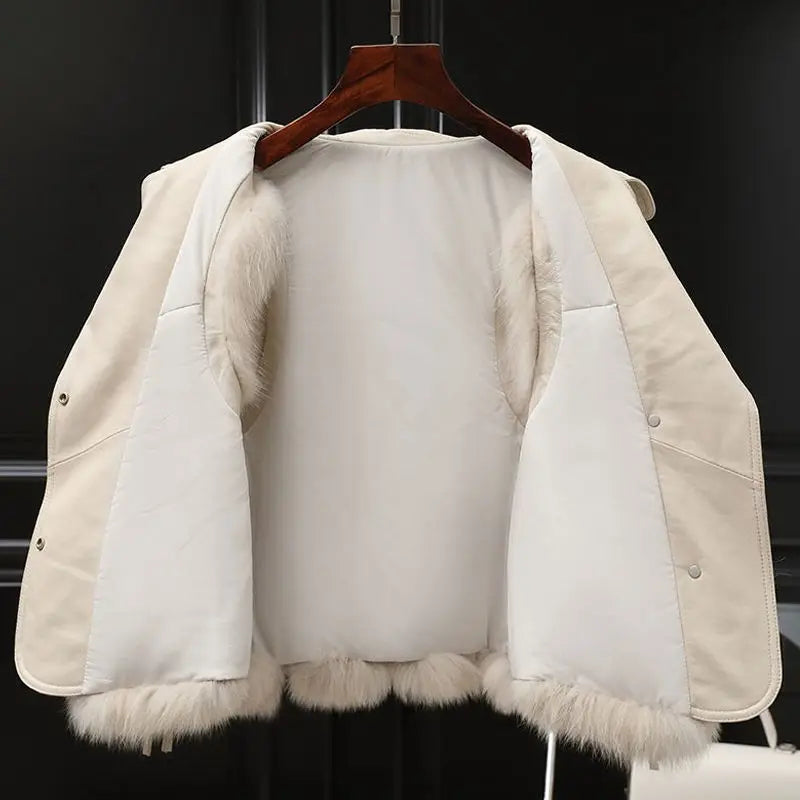 Kelsey Women's Faux Fur Vest – Elegant Vest with Adjustable Fit & Soft Lining