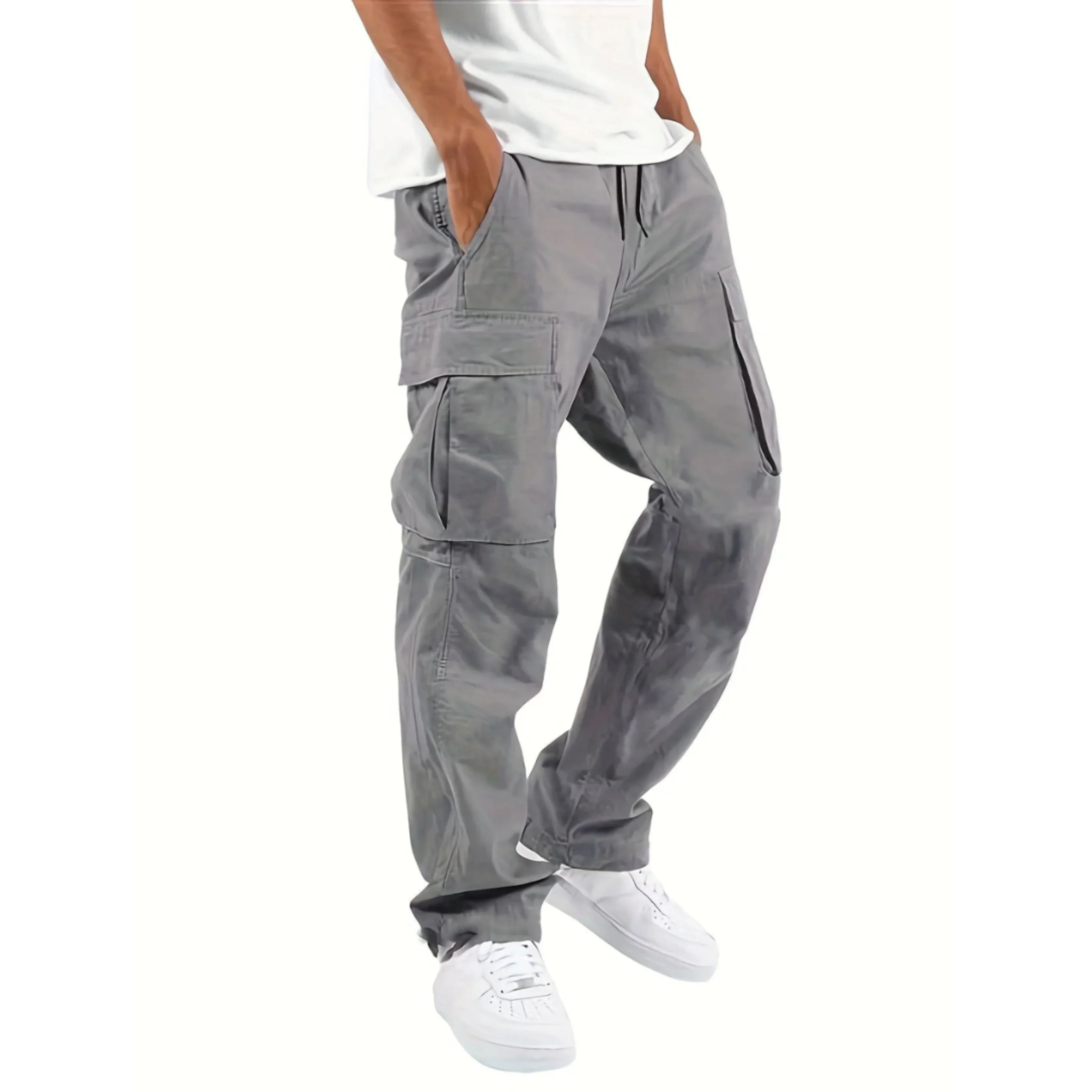 Men's Dylan Cargo Pants – Loose Straight Fit, Durable Comfort & Modern Urban Style