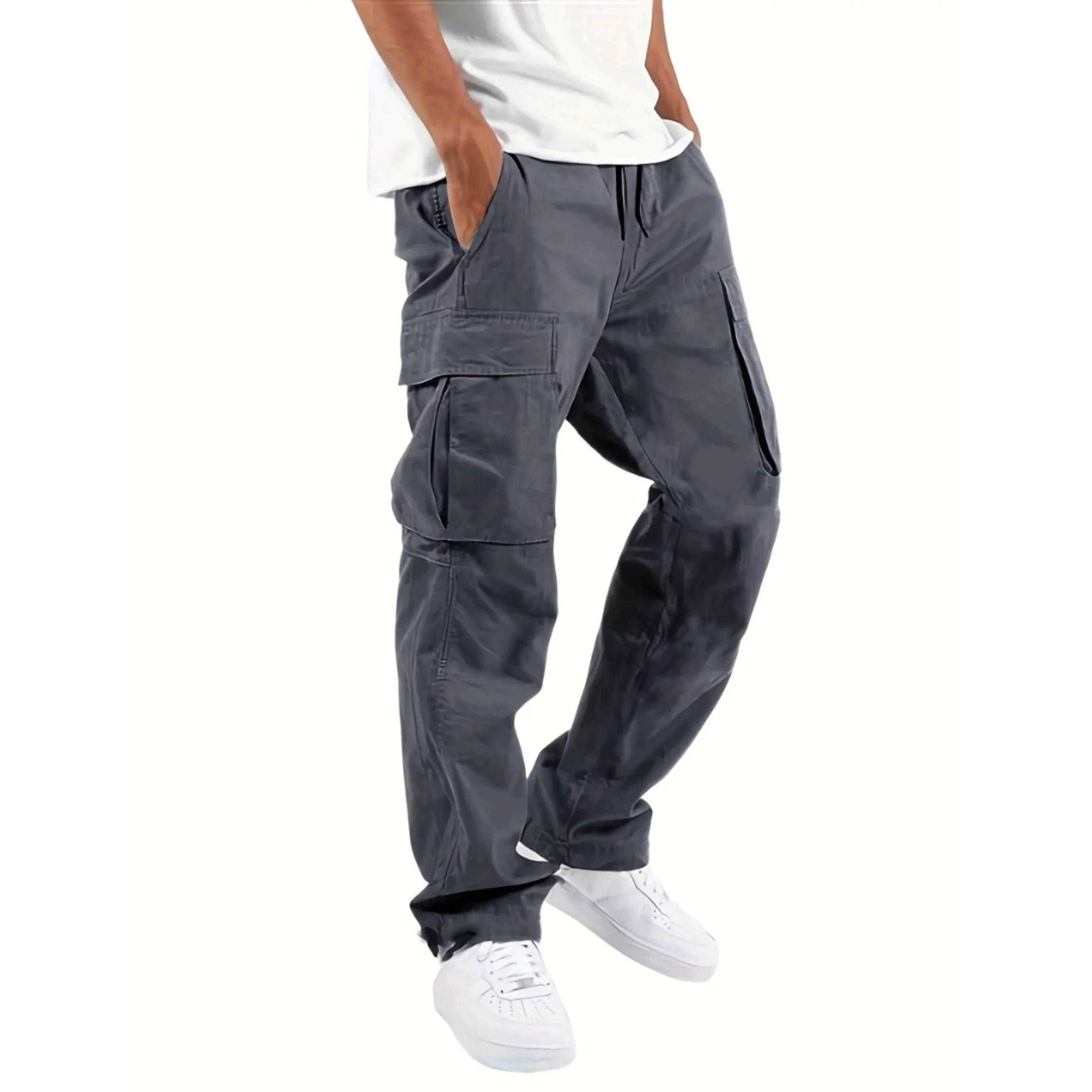 Men's Dylan Cargo Pants – Loose Straight Fit, Durable Comfort & Modern Urban Style