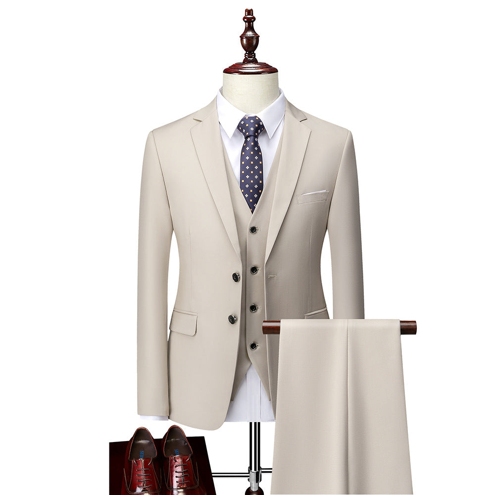 Matteo Costume Homme 3 Pièces – Ensemble Élégant Slim Fit avec Tissu Respirant pour Mariages et Affaires