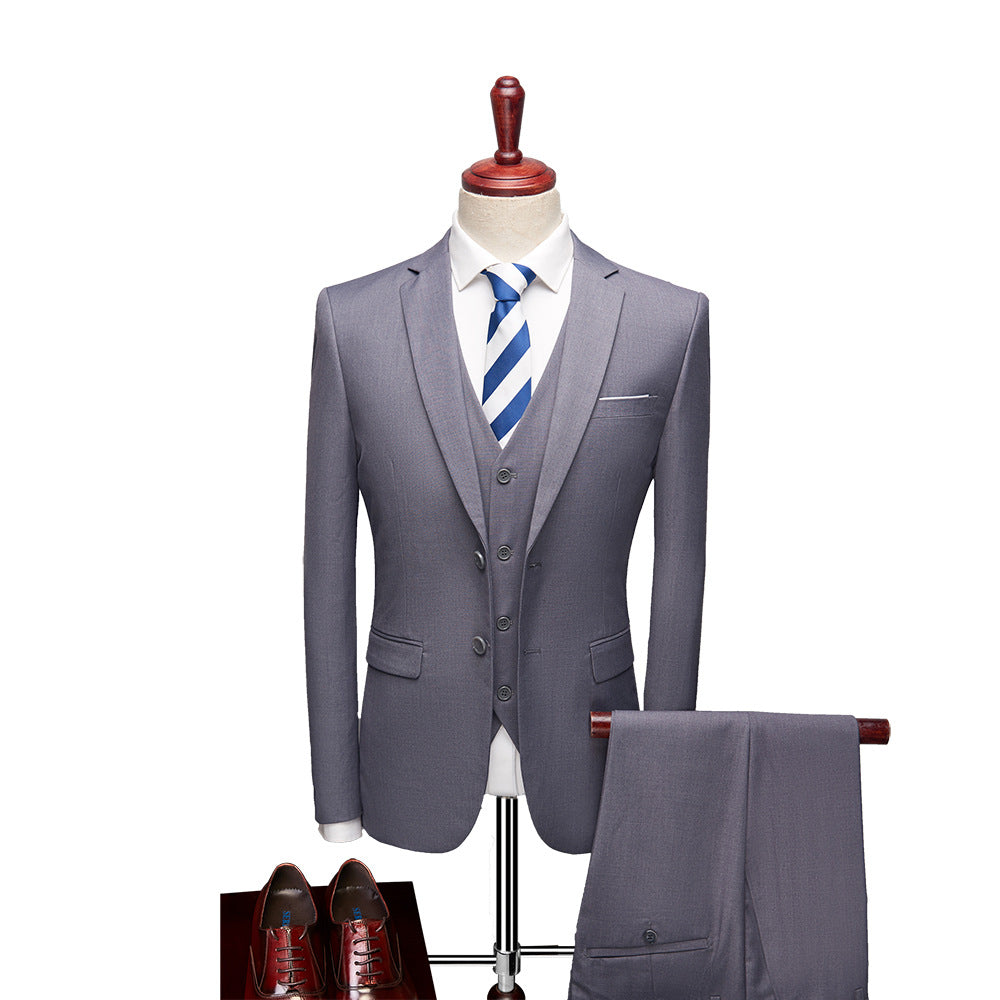 Matteo Costume Homme 3 Pièces – Ensemble Élégant Slim Fit avec Tissu Respirant pour Mariages et Affaires