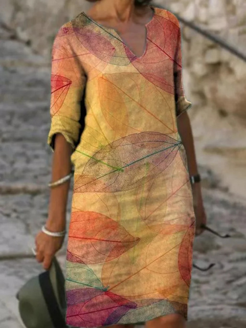 Aurelle Abito Donna in Lino – Abito Elegante in Lino Naturale con Taglio Fluido e Comfort Estivo