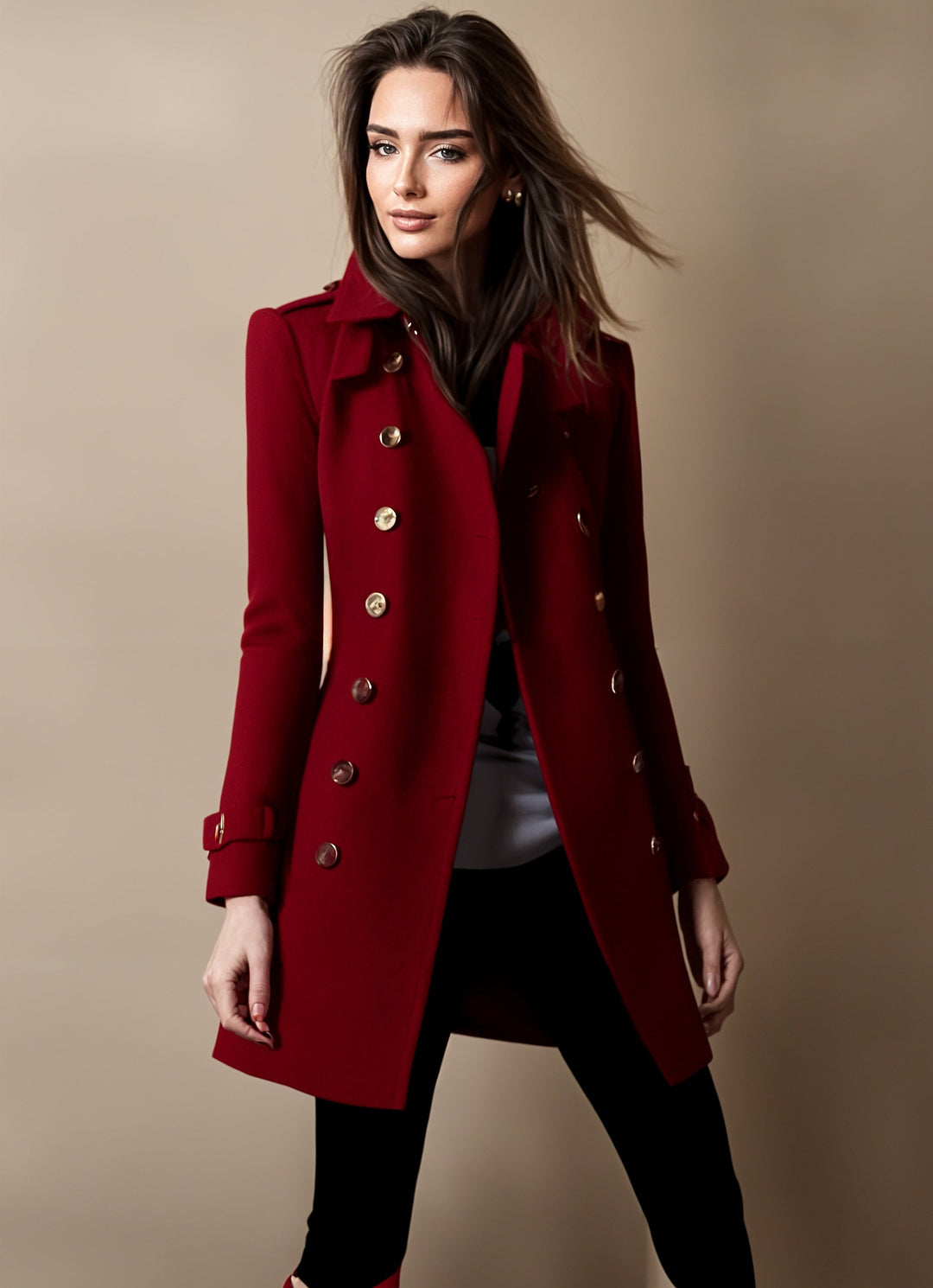Céline Manteau Femme – Manteau Élégant à Coupe Moderne, Style Chic & Intemporel