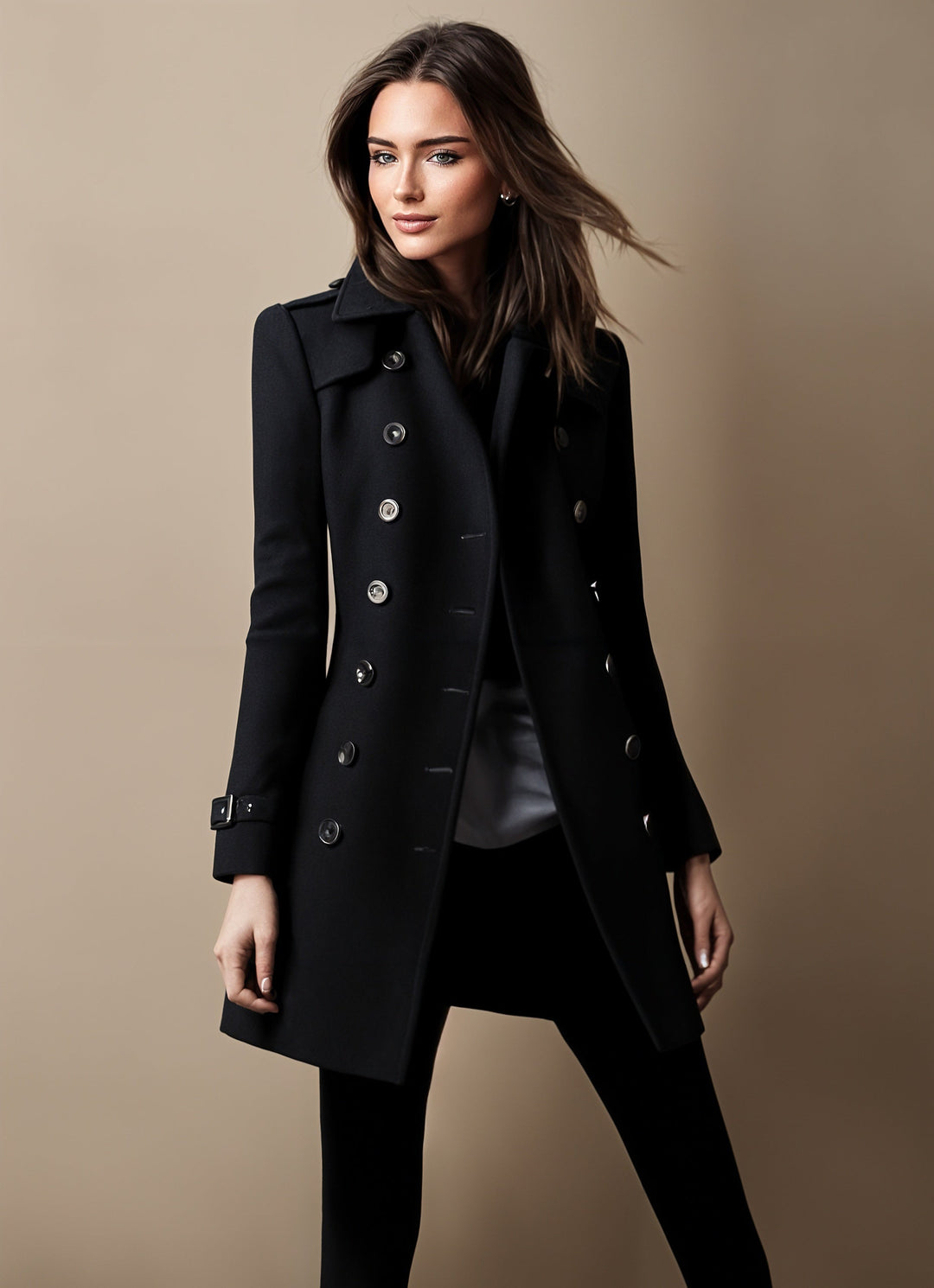 Céline Manteau Femme – Manteau Élégant à Coupe Moderne, Style Chic & Intemporel