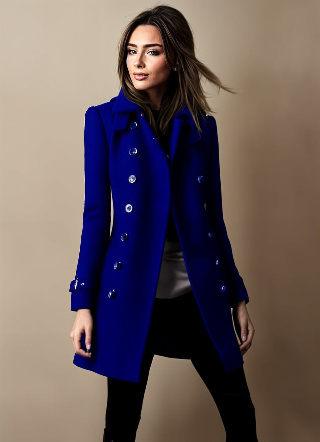 Céline Manteau Femme – Manteau Élégant à Coupe Moderne, Style Chic & Intemporel
