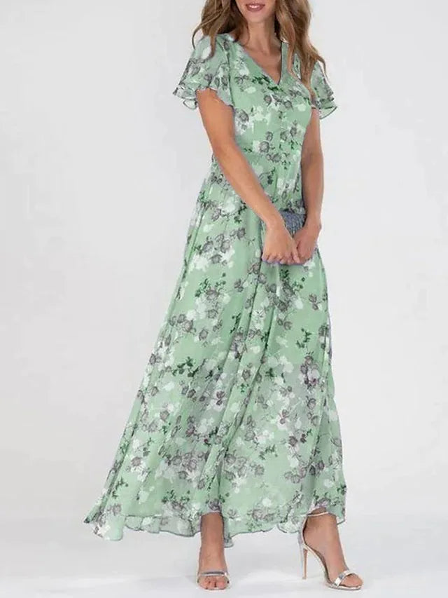 Chloé Abito Midi Donna – Abito Elegante a Taglio Slim in Tessuto Morbido per Ogni Occasione