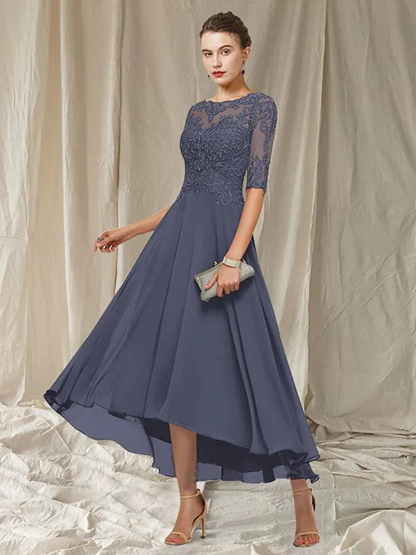 Manon Robe de Soirée Femme – Robe Longue en Dentelle Élégante avec Coupe Fluide pour Cérémonies