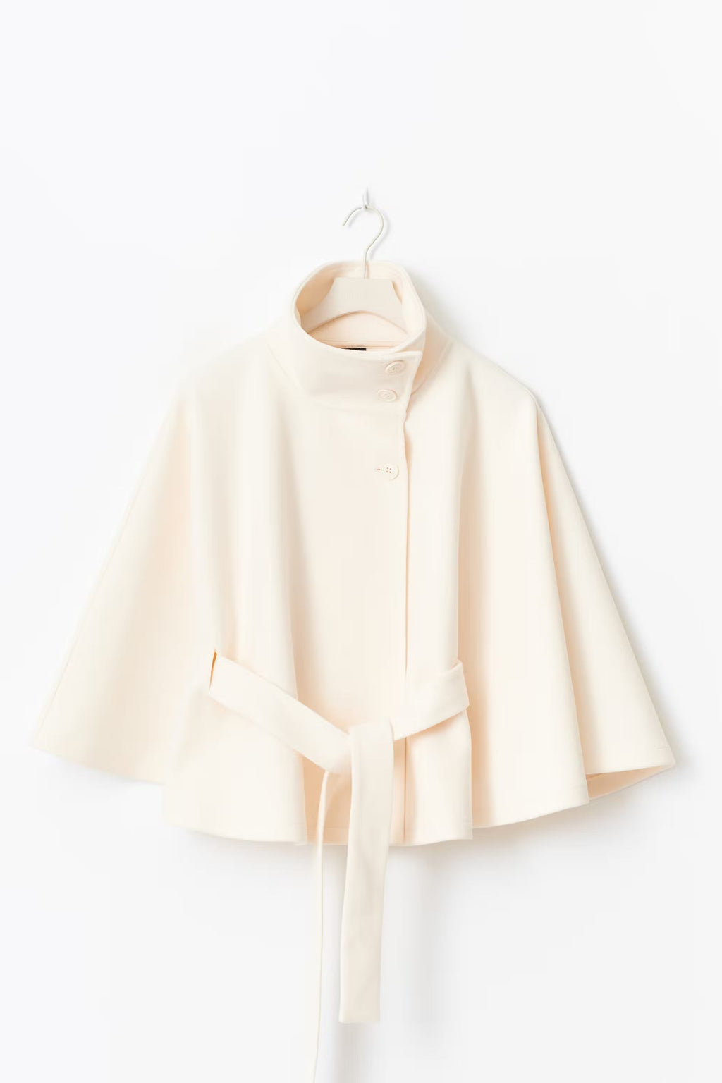 Adeline Abrigo de Lana para Mujer – Abrigo Largo con Cuello Alto, Cinturón Desmontable y Corte Elegante