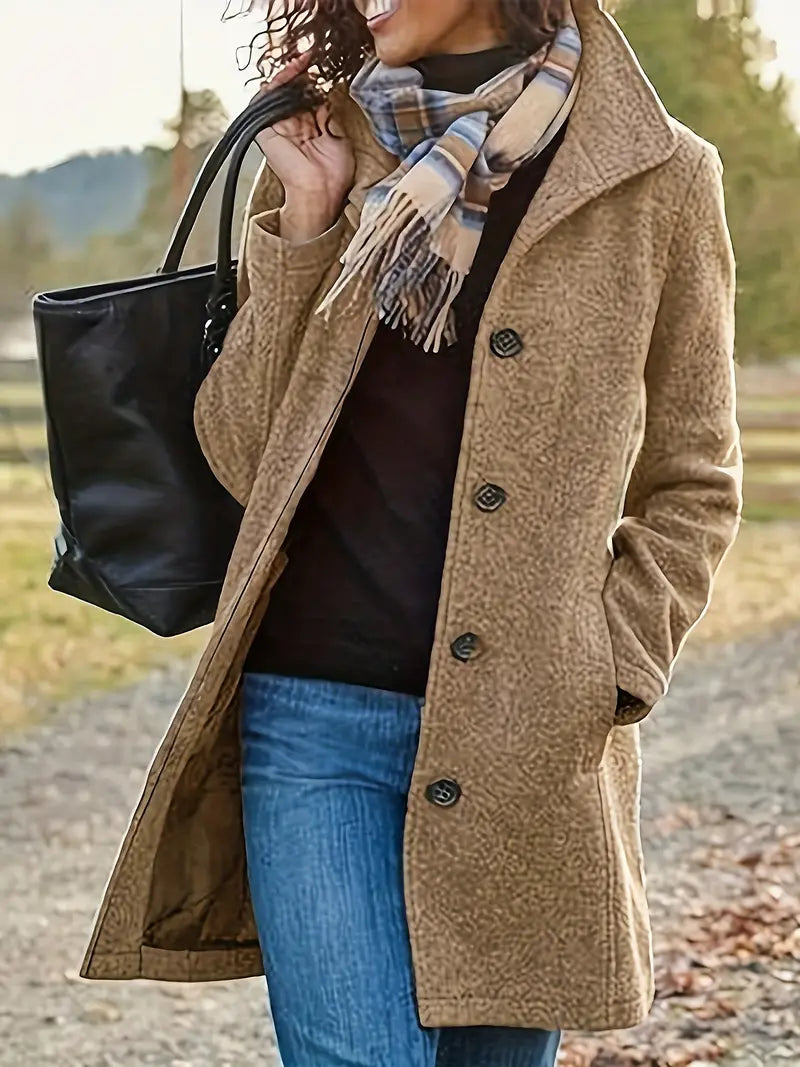 Roseline Cappotto Donna Invernale – Cappotto Elegante con Fodera Calda e Taglio Femminile