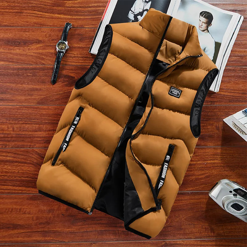 Henry Gilet Matelassé Homme – Gilet Sans Manches Isolant avec Fermeture Éclair