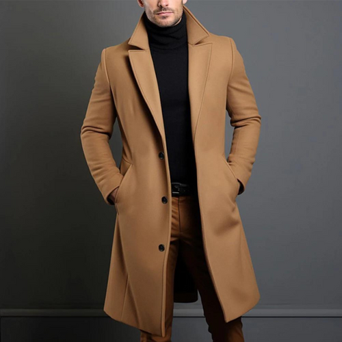 Arthur Manteau Homme en Laine – Manteau Classique en Laine Chaude avec Coupe Élégante