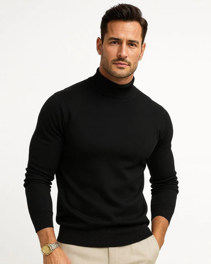 Thomas Pull Col Roulé Homme – Maille Douce Premium, Coupe Moderne & Élégance Intemporelle
