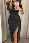 Abigail Women's Midi Dress – Elegant Sequin Detailed Dress for Evenings and Events