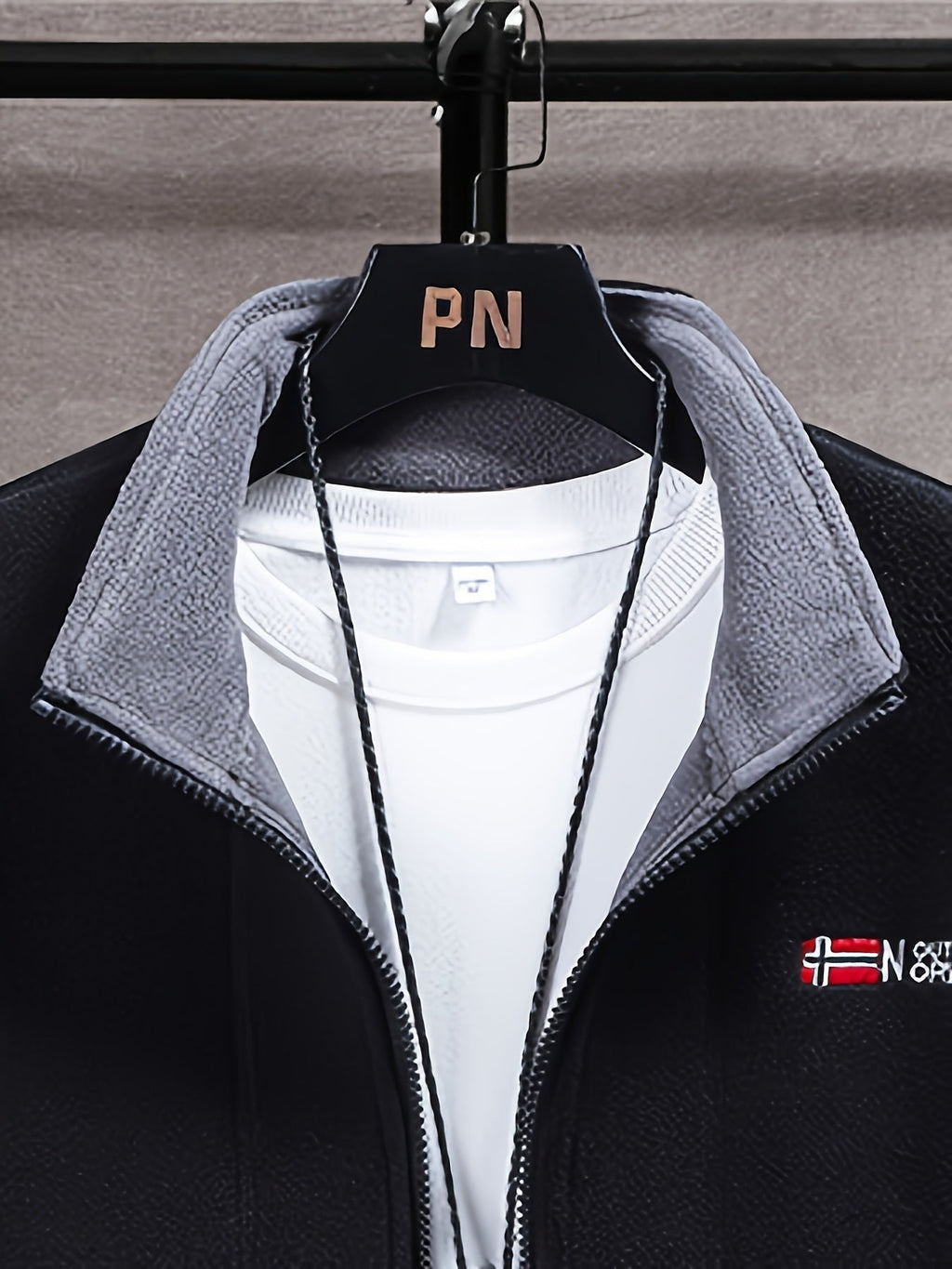 Brandon Men's Fleece Jacket – Warm, Lightweight Outdoor Jacket with Protective High Collar