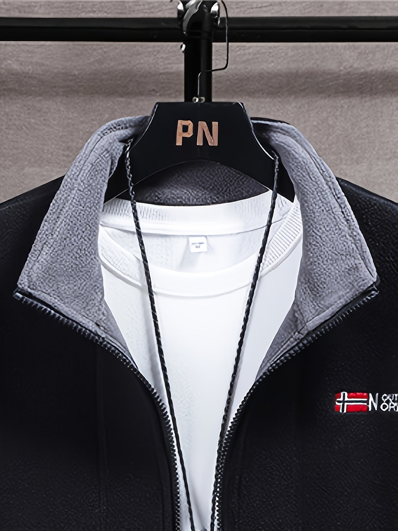 Brandon Men's Fleece Jacket – Warm, Lightweight Outdoor Jacket with Protective High Collar