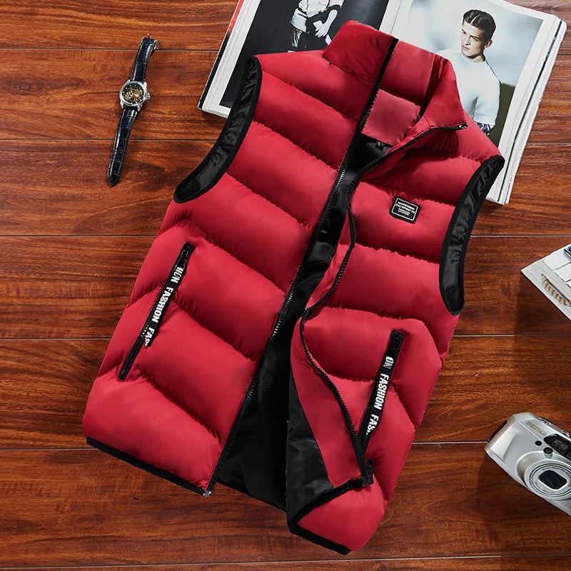 Henry Gilet Matelassé Homme – Gilet Sans Manches Isolant avec Fermeture Éclair