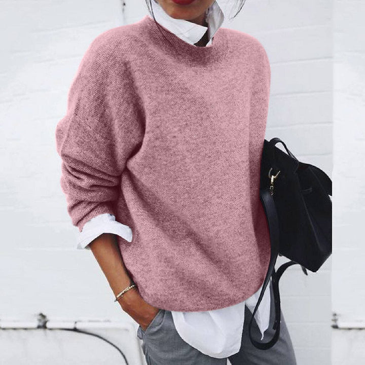 Emily Maglione Donna in Cashmere – Maglione 100% Cashmere Premium con Collo Tondo Classico e Taglio Elegante