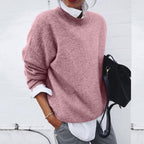 Emily Maglione Donna in Cashmere – Maglione 100% Cashmere Premium con Collo Tondo Classico e Taglio Elegante