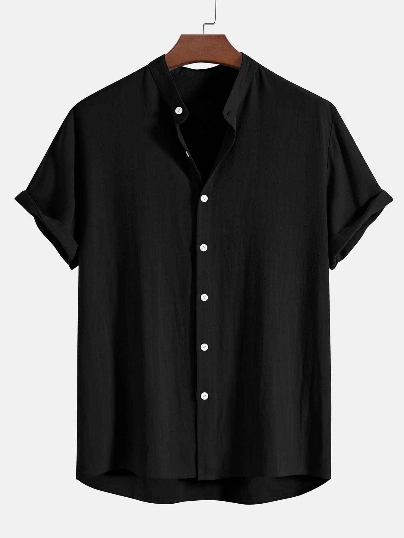 Logan Ensemble Estival Homme – Ensemble en Lin Léger avec Chemise à Manches Courtes et Pantalon Confortable