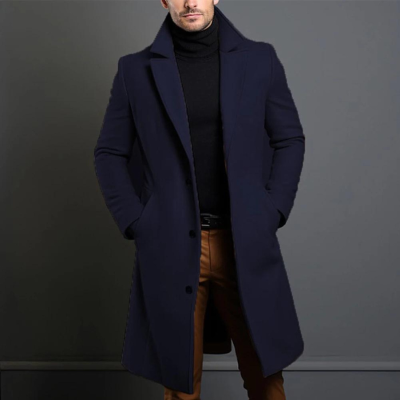 Arthur Cappotto Uomo in Lana – Cappotto Classico in Lana Calda con Taglio Elegante