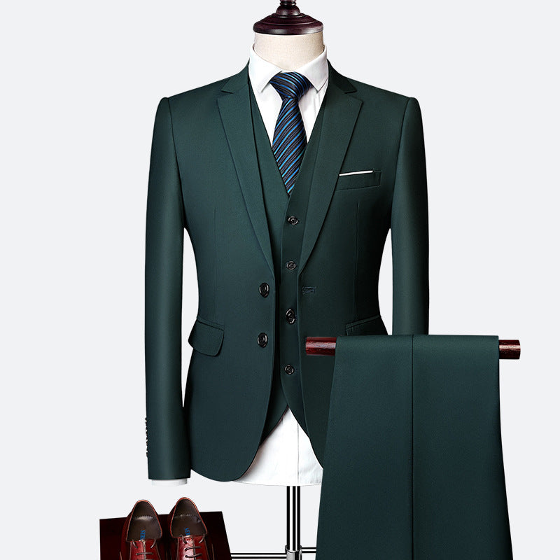 Matteo Costume Homme 3 Pièces – Ensemble Élégant Slim Fit avec Tissu Respirant pour Mariages et Affaires
