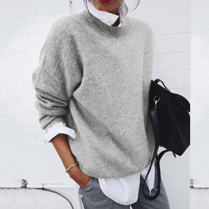 Emily Women's Cashmere Sweater – Premium 100% Cashmere Sweater with Classic Crew Neck and Elegant Fit
