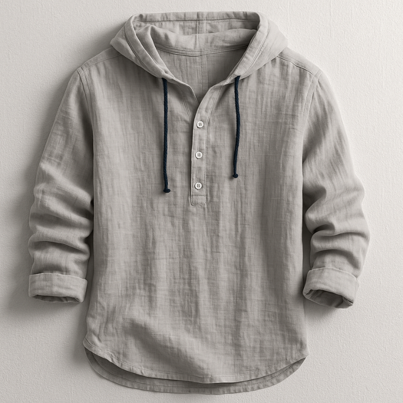 Nathaniel Chemise à Capuche Homme – Coton Léger Respirant, Coupe Moderne & Style Casual Chic