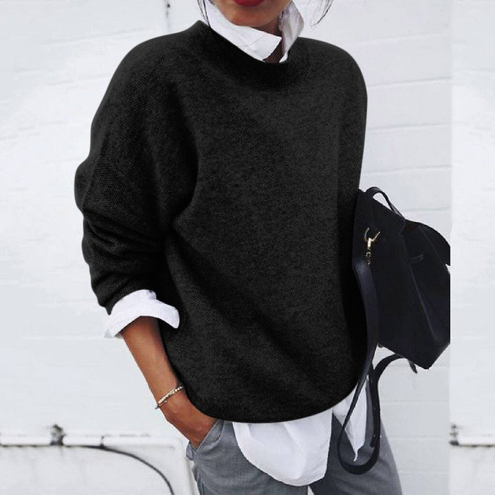 Emily Pull Femme en Cachemire – Pull 100 % Cachemire Premium avec Col Rond Classique et Coupe Élégante
