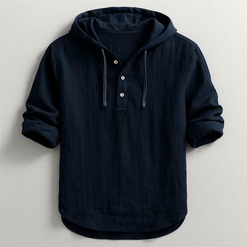 Nathaniel Chemise à Capuche Homme – Coton Léger Respirant, Coupe Moderne & Style Casual Chic