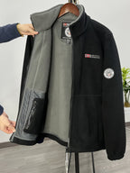 Brandon Veste Polaire Homme – Veste Outdoor Chaude et Légère avec Col Haut Protecteur