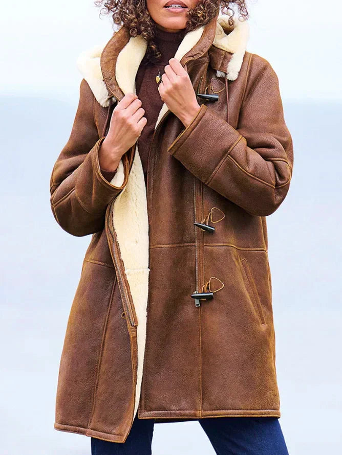 Isabella Manteau Femme à Capuche – Manteau Hiver Chaud avec Coupe Décontractée et Style Élégant