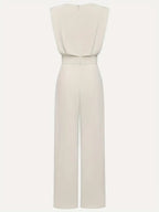 Camille Women's Jumpsuit – Elegant Lightweight Fabric High-Waisted Straight-Leg Jumpsuit