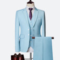 Matteo Men's 3-Piece Suit – Elegant Slim Fit Set with Breathable Fabric for Weddings and Business