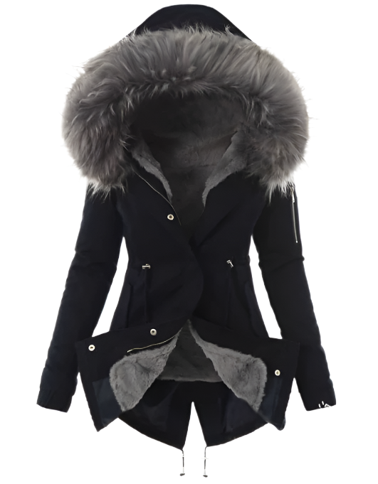 Cappotto da donna Ella – Cappotto invernale lungo con isolamento termico e taglio elegante