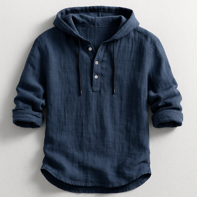 Nathaniel Chemise à Capuche Homme – Coton Léger Respirant, Coupe Moderne & Style Casual Chic