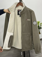 Brandon Veste Polaire Homme – Veste Outdoor Chaude et Légère avec Col Haut Protecteur