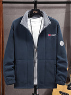 Brandon Veste Polaire Homme – Veste Outdoor Chaude et Légère avec Col Haut Protecteur