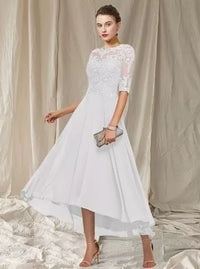 Manon Robe de Soirée Femme – Robe Longue en Dentelle Élégante avec Coupe Fluide pour Cérémonies