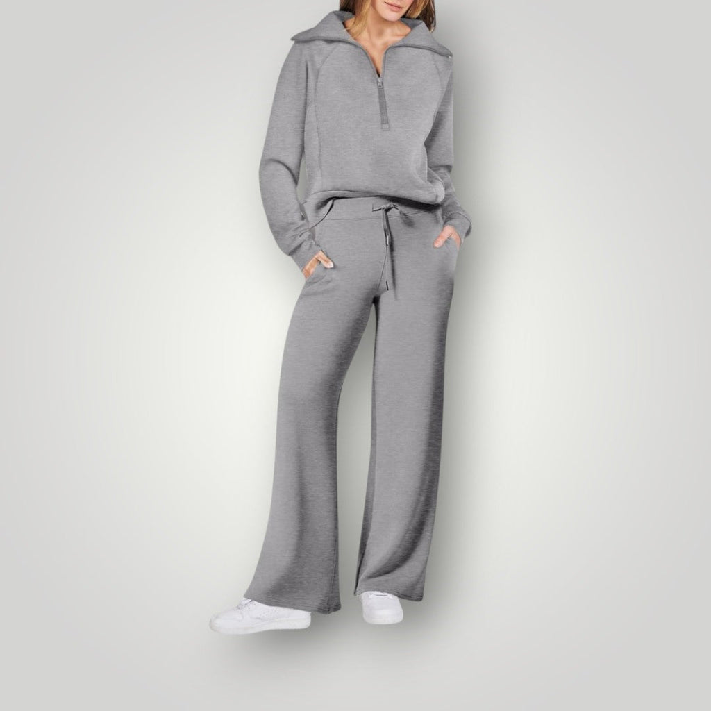 Solenne Completo Loungewear Donna – Completo Felpa Oversize e Pantaloni da Jogging in Tessuto Morbido e Confortevole