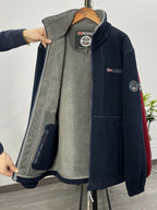 Brandon Veste Polaire Homme – Veste Outdoor Chaude et Légère avec Col Haut Protecteur