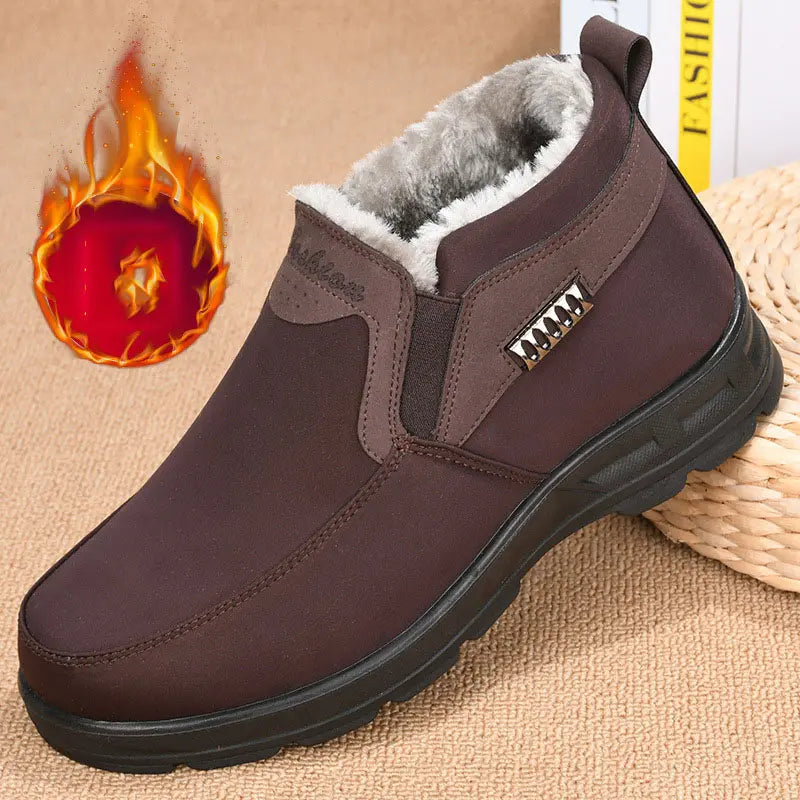 Benjamin Chaussures d'Hiver Homme – Chaussures Thermiques à Enfiler avec Doublure en Peluche