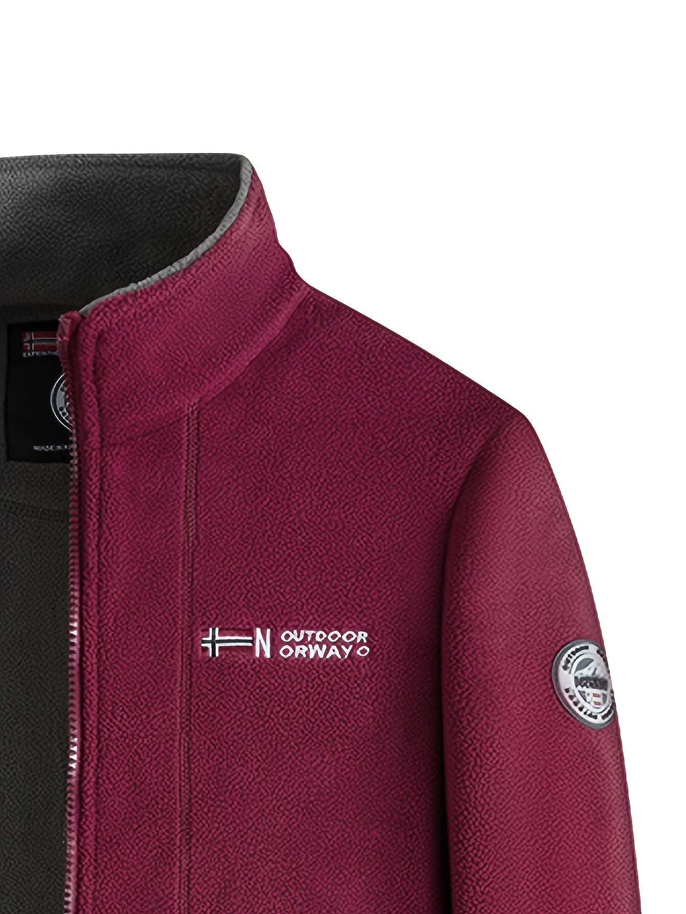 Brandon Men's Fleece Jacket – Warm, Lightweight Outdoor Jacket with Protective High Collar