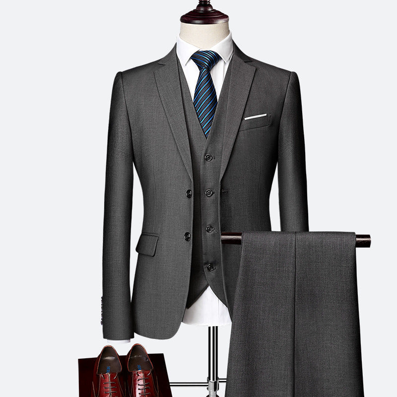 Matteo Costume Homme 3 Pièces – Ensemble Élégant Slim Fit avec Tissu Respirant pour Mariages et Affaires