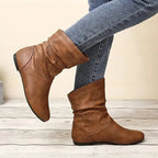 Emma Bottes en Cuir Femme – Bottines en Cuir Véritable avec Semelle Antidérapante Élégante