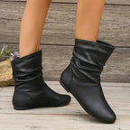 Emma Bottes en Cuir Femme – Bottines en Cuir Véritable avec Semelle Antidérapante Élégante