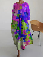 Rosalie Robe Fleurie Femme – Robe d'Été en Coton avec Imprimé Floral Élégant et Coupe Évasée