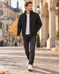 Elias Veste Softshell Légère Homme – Coupe-Vent Outdoor à Trois Couches, Couche Imperméable Doublée Polaire